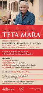 Teta Mara, 03.03.2015, Vabilo